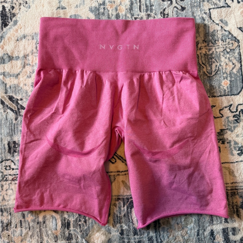 NVGTN Women's Fuchsia Bike leggings cut to shorts
